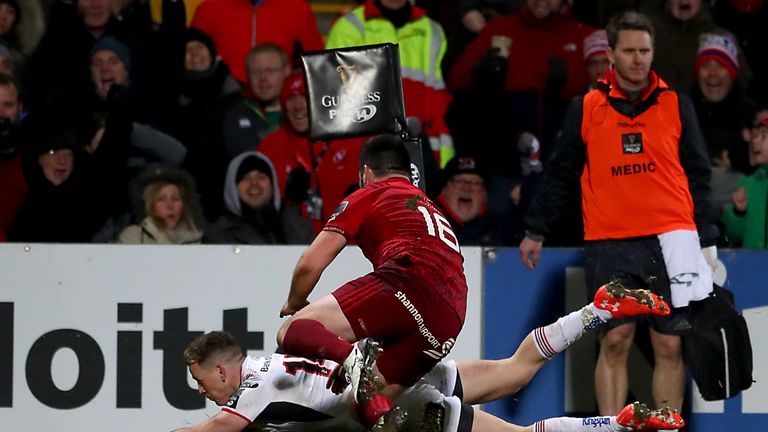 Craig Gilroy crossed for two tries as Ulster came from behind to snatch victory