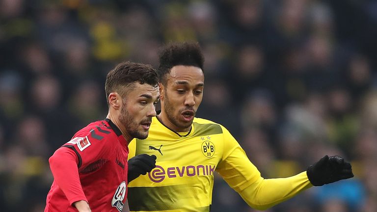 Pierre-Emerick Aubameyang made his comeback for Dortmund in their draw with Freiburg