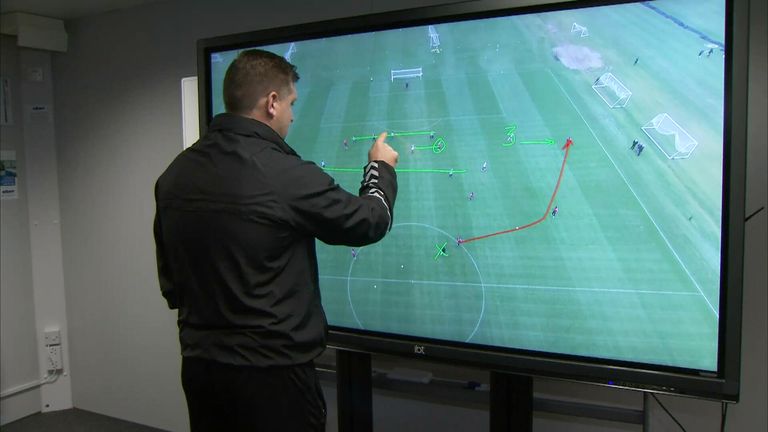 Manager Robinson annotates and analyses drone footage shortly after training Manager Robinson annotates and analyses drone footage shortly after training
