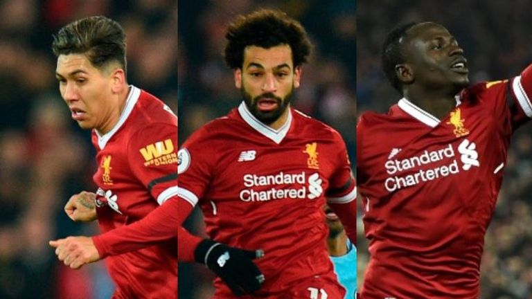 Liverpool's front three scored 91 goals between them last season