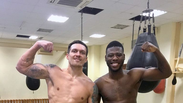 Oleksandr Usyk and Isaac Chamberlain have been sparring in the build-up