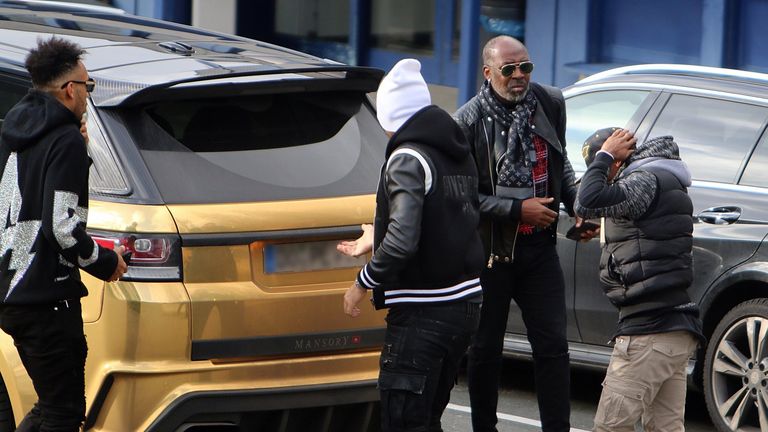 Pierre-Emerick Aubameyang pictured at Dortmund airport on Tuesday afternoon. Credit: Florian Groeger @RN_Florian