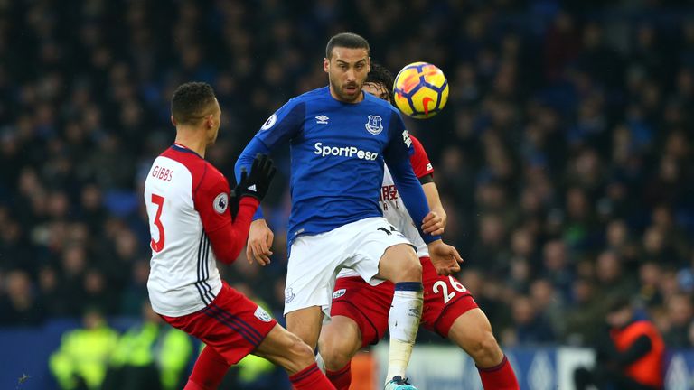 Cenk Tosun has yet to score since joining Everton in January