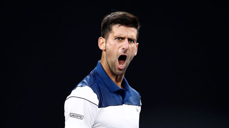 Novak Djokovic is back in action again in the desert