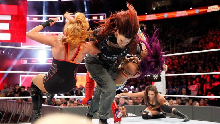WWE staged the first women's Royal Rumble earlier this year