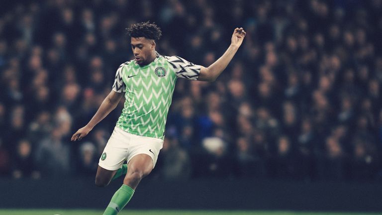 Alex Iwobi likes Nigeria's new home kit