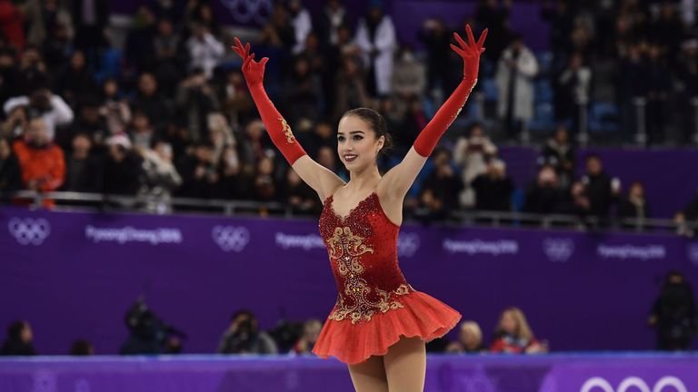 Alina Zagitova followed her short programme world record 82.92 with 156.65 points in the free dance