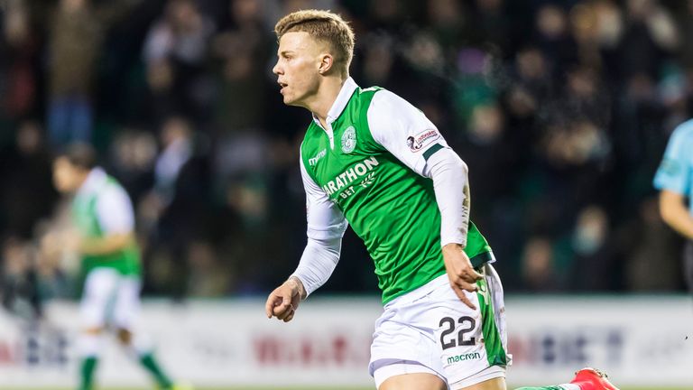 Florian Kamberi has scored three goals in his six appearances since joining Hibernian on loan in January.