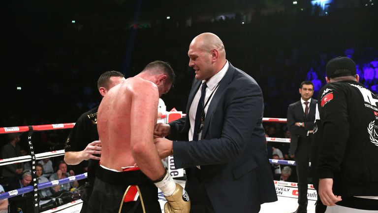 Tyson Fury met Joseph Parker in Manchester last year
