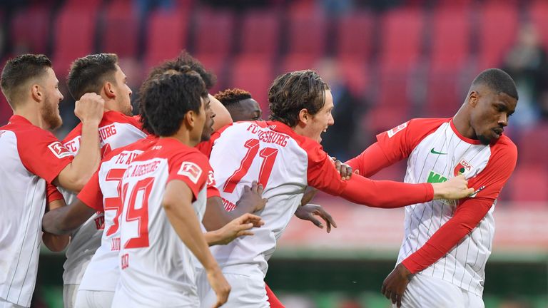 Kevin Danso became Augsburg's youngest ever Bundesliga goalscorer this season