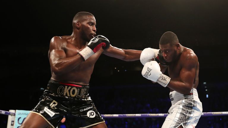 Lawrence Okolie completed a unanimous points victory over Isaac Chamberlain