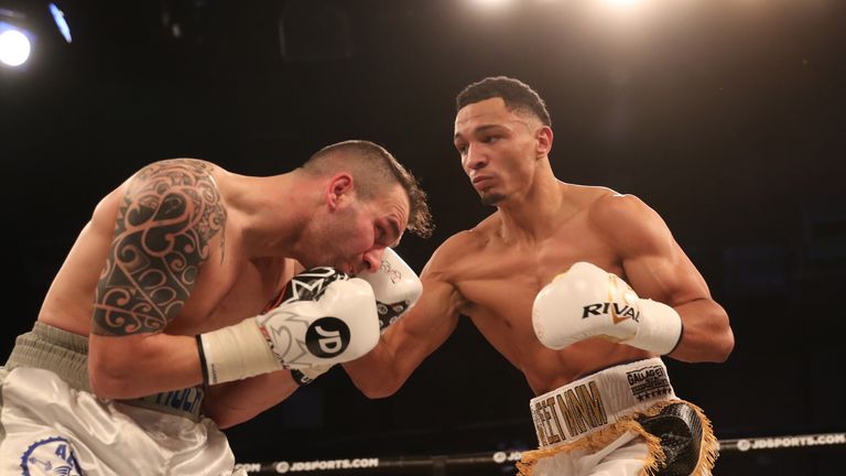 Marcus Morrison claimed an early stoppage win earlier in the evening