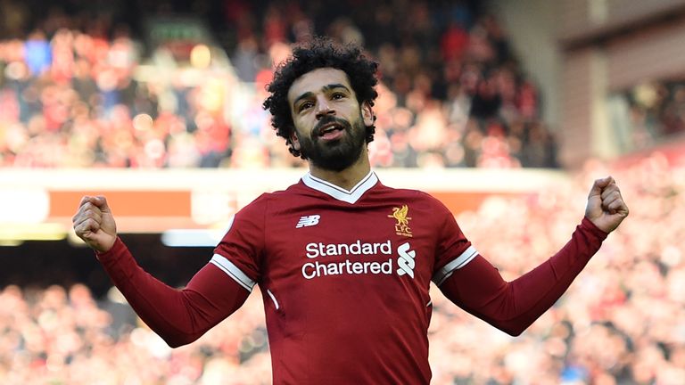 Mohamed Salah has scored 32 goals in all competitions for Liverpool