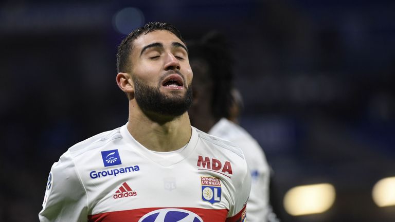 Lyon midfielder Nabil Fekir endured a frustrating evening on Sunday
