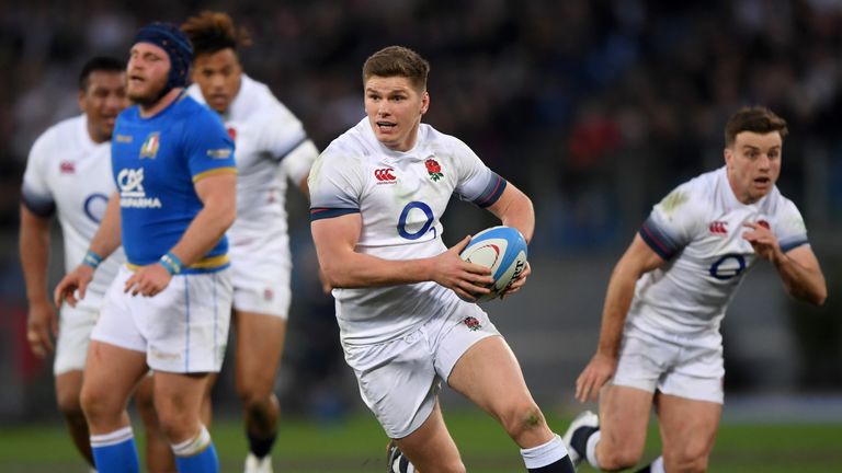 England's Owen Farrell was the game's outstanding player against Wales