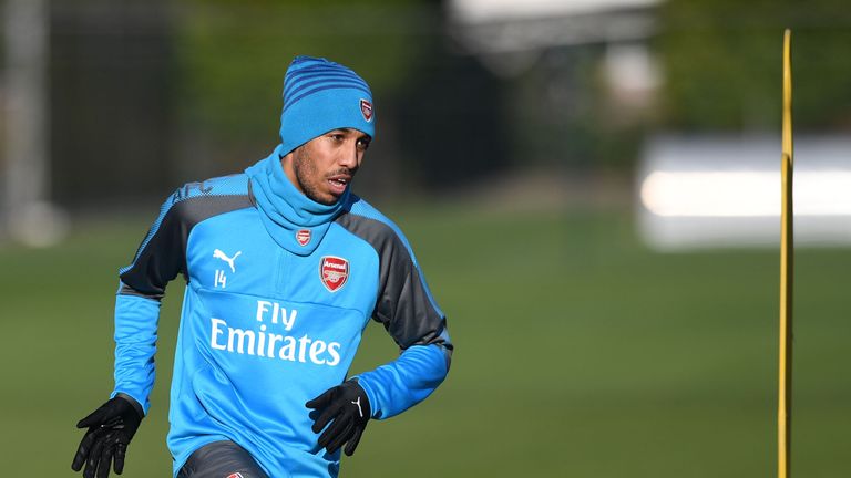 Pierre-Emerick Aubameyang will be assessed ahead of Arsenal's match against Everton