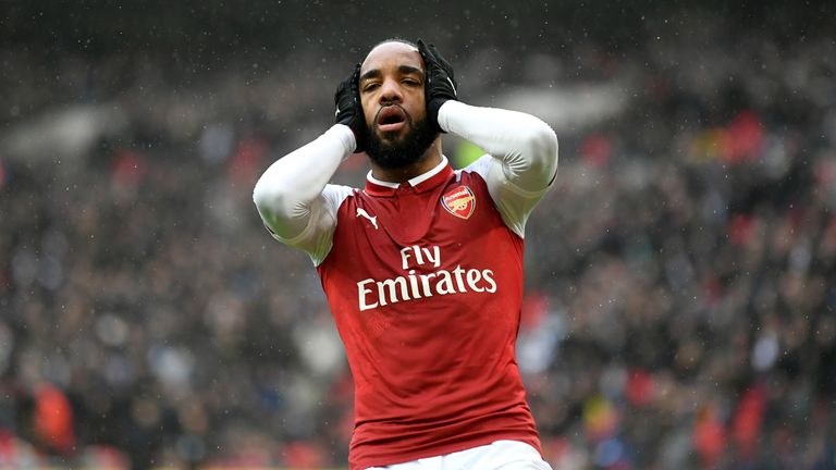 Alexandre Lacazette is Arsenal's top scorer in all competitions with nine goals
