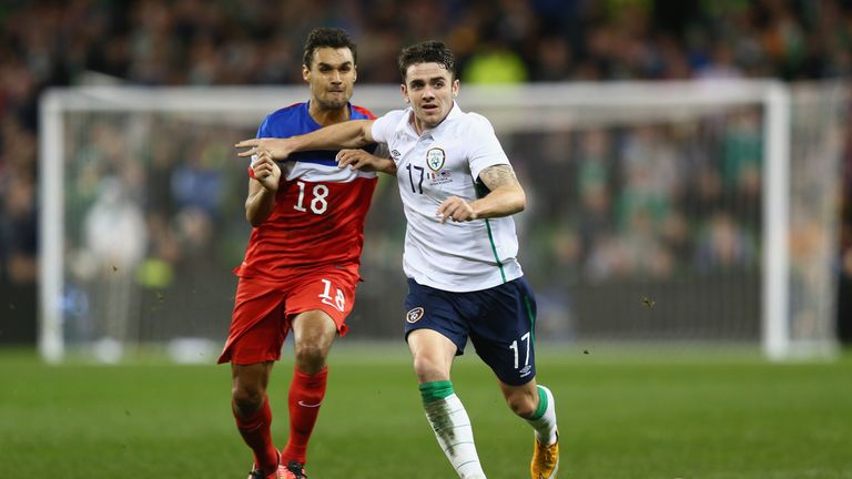 Robbie Brady scored twice the last time the USA visited Dublin