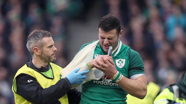 Ireland lost centre Robbie Henshaw for the rest of tournament after their win over Italy