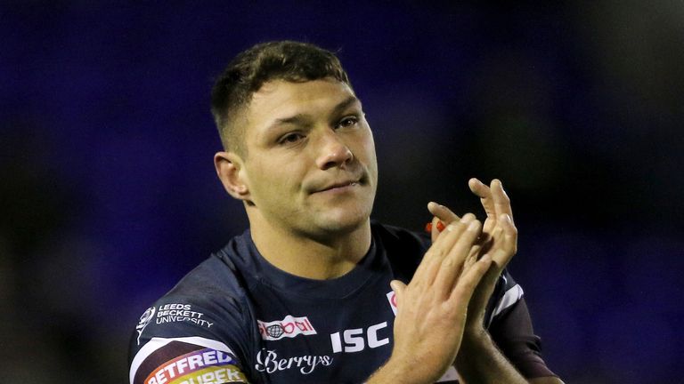 Leeds Rhino's Ryan Hall has won the Super League six times