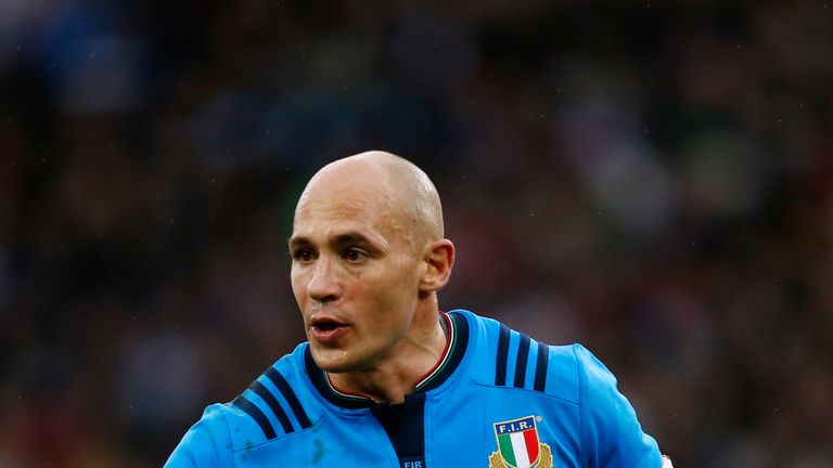 Italy's Sergio Parisse has made a record 134 appearances for his country