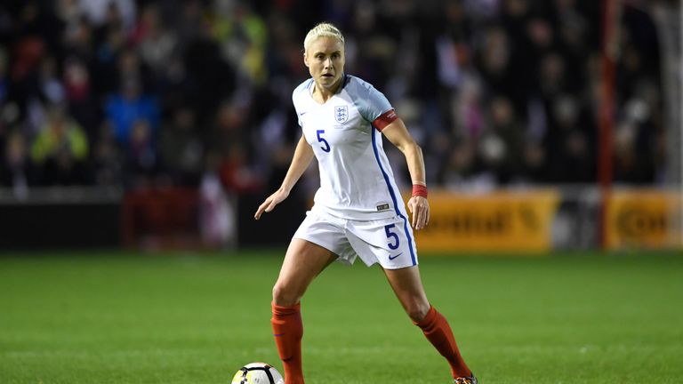England captain Steph Houghton has an ankle injury and will miss the SheBelieves Cup