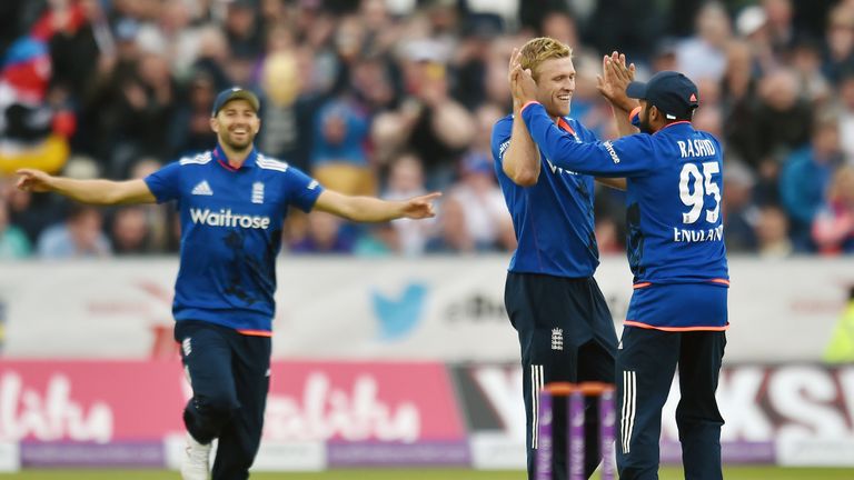 David Willey and Adil Rashid. (Sky Sports)