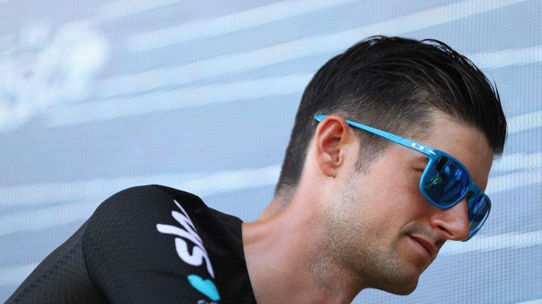   Wouter Poels ran with Froome during his victory at Giro d'Italia this year 