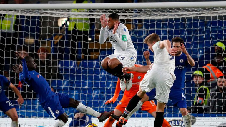 Alexander Sorloth's goal was controversially ruled out four minutes from time