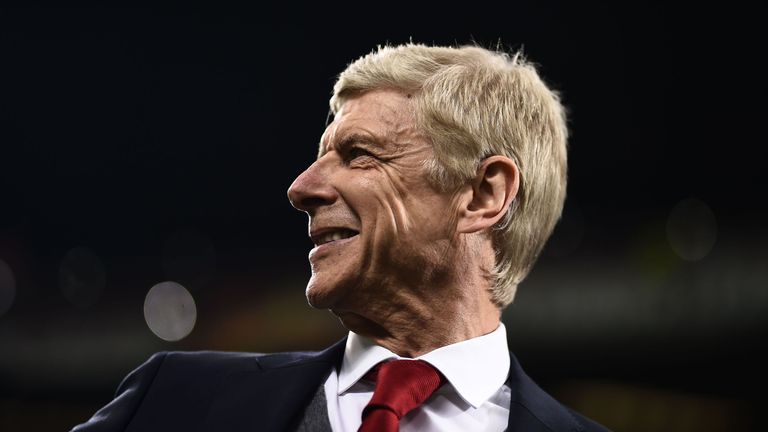 Arsene Wenger was all smiles as Arsenal's four-game losing run came to an end in emphatic style