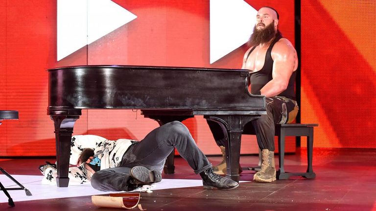 Braun Strowman used a piano to help secure a victory over Elias this week
