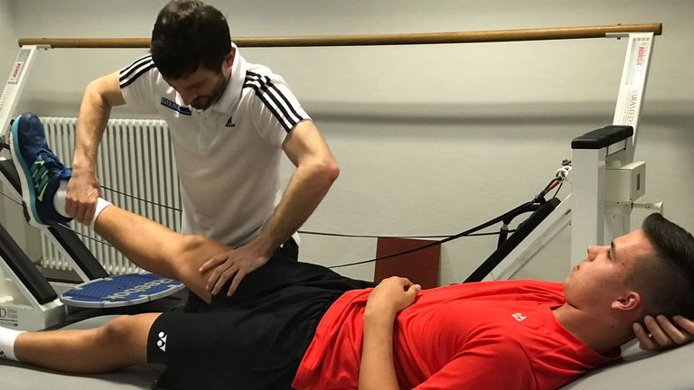 Daniel is in good hands at the Eden Reha rehabilitation centre near Munich
