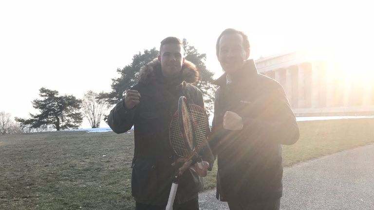 Daniel (left) and Adam ready to take "the tennis world by storm"