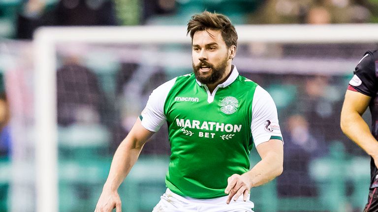 Hibernian central defender Darren McGregor in action.