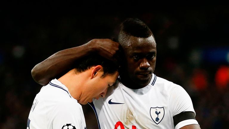 Davinson Sanchez consoles Heung-Min Son after the defeat