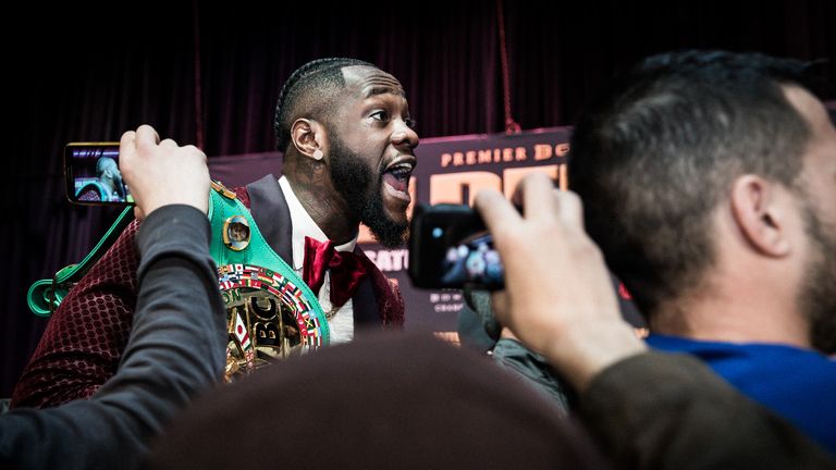 Wilder has vented his anger at Joshua on social media