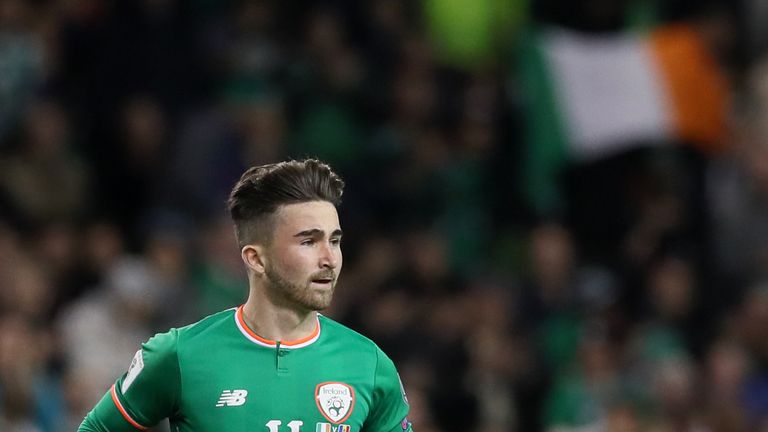 Sean Maguire made his Ireland debut against Moldova in October