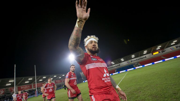 Junior Sa'u is a key player for Salford in attack and defence