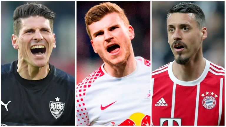Mario Gomez, Timo Werner and Sandro Wagner are vying for a starting spot
