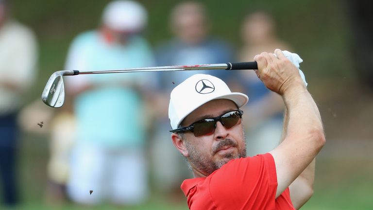 Mikko Korhonen held a two-shot lead in the early stages of the final round
