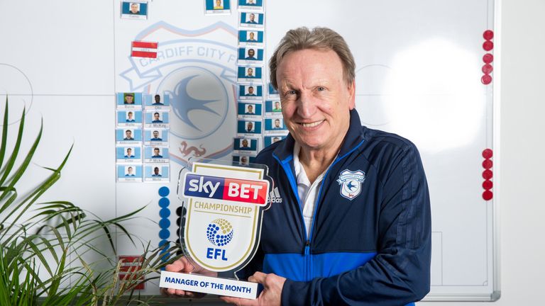 Neil Warnock is the Sky Bet Championship Manager of the Month for February