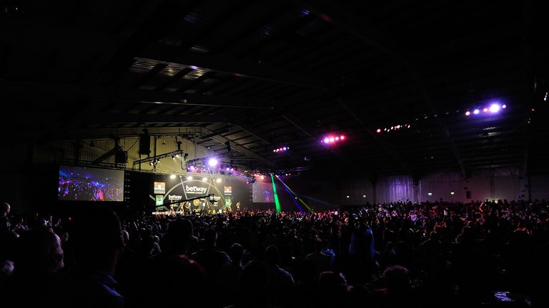 Premier League darts at the Westpoint Arena was unable to go ahead