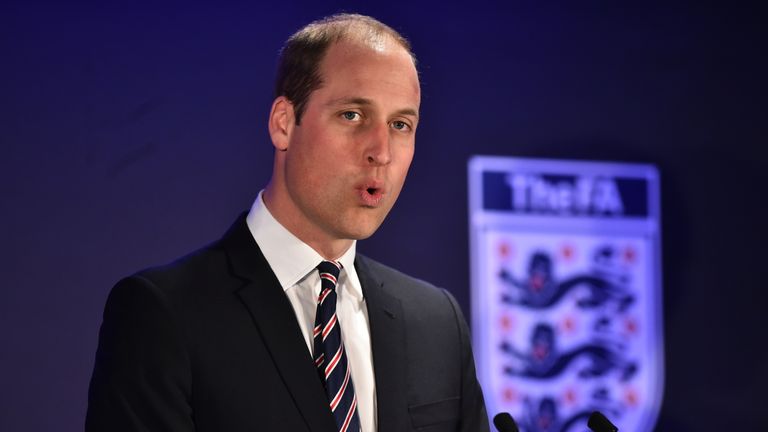 Prince William, President of The FA, will not attend the World Cup this summer