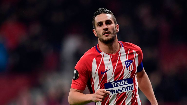 Saul Niguez scored twice for Atletico Madrid