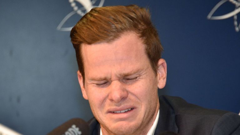 Former Australia captain Steve Smith was in tears after his ball-tampering involvement