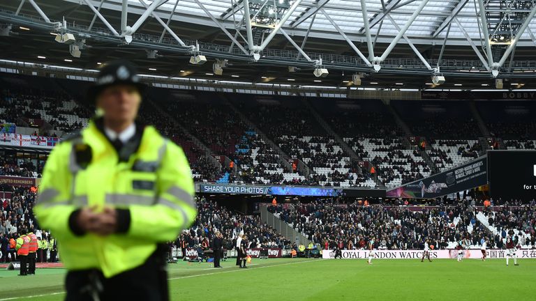 West Ham's home defeat to Burnley was interrupted by four pitch invasions