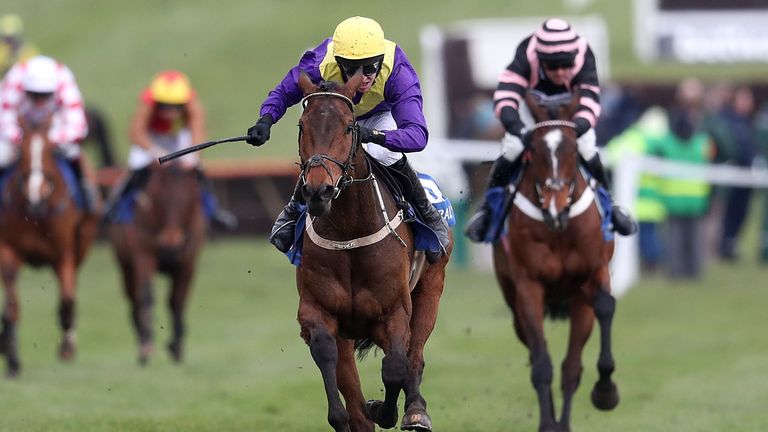 Bleu Berry and Mark Walsh win the Coral Cup at Cheltenham