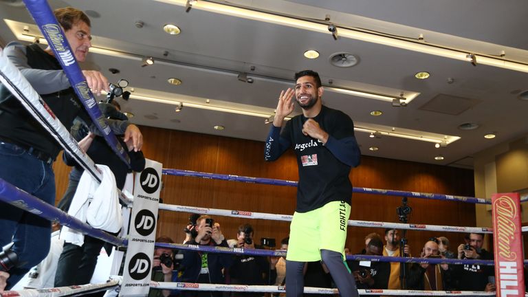 Amir Khan admits his comeback has been inspired by AJ's success