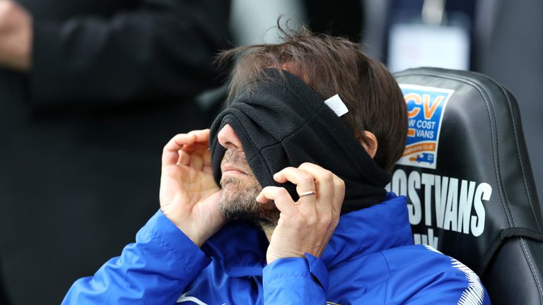 Antonio Conte has been left unhappy with his forwards' goal return this season