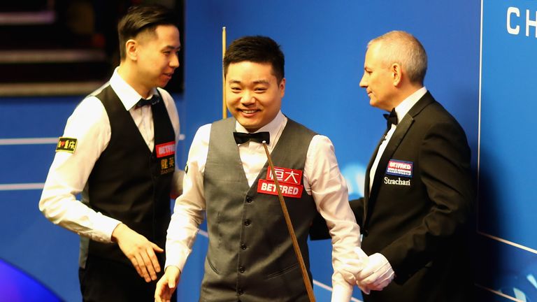 Ding Junhui is bidding to become the first Chinese player to go all the way in Sheffield